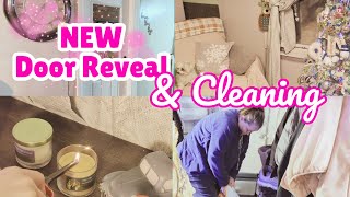 Clean With Me | Living Room Reset, Painting & NEW Door Reveal ✨