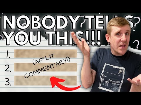 What You DIDN'T Know About COMMENTARY! (AP® Lit HACKS)