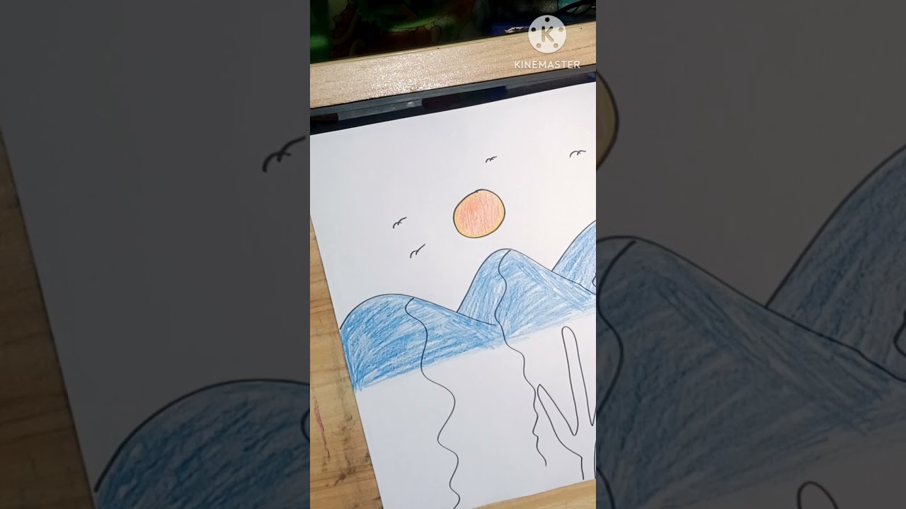 Menggambar Bukit Gurun