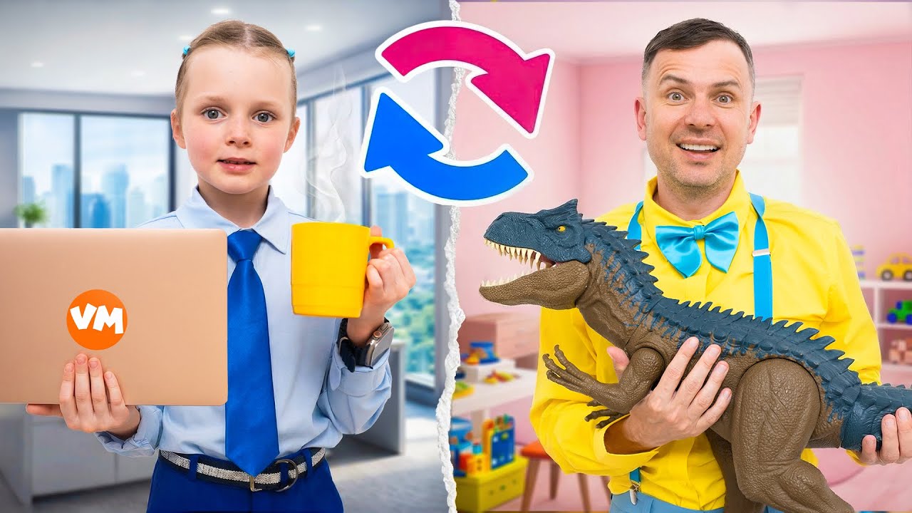 Dasha Teaches Dad How to Be a Good Kid: Funny Roleplay