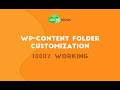 How To Rename WP Content Folder Successfully 1000 Working