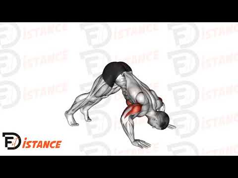 Exercice Pompes pike (Pike push ups)