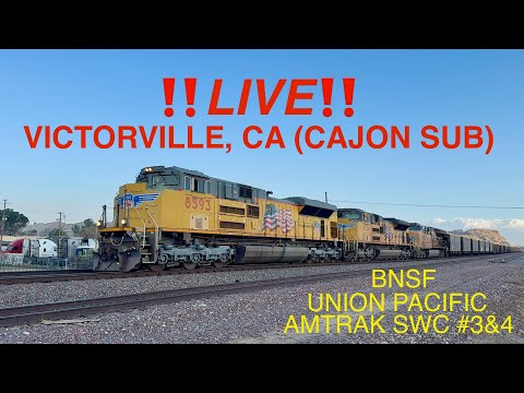 🔴Live🔴Victorville, California (BNSF'S CAJON SUB)