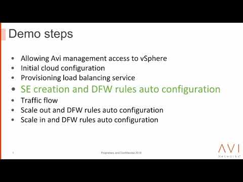 Avi Networks and NSX integration on vSphere