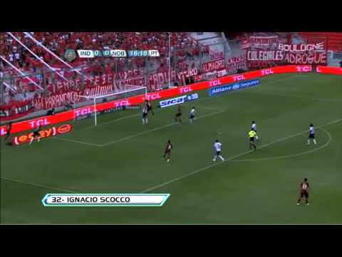 Gol de Scocco. Independiente 0 - Newell's 1. Fecha 1. Torneo Final 2013.