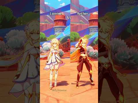 Aether And Lumine Skills Comparison Who's Best In Genshin impact | #genshinimpact