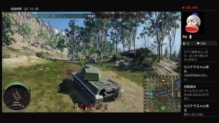［実況配信］world of tanks！射程内にきました～(^_^)