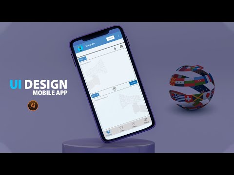 UI Design in Illustrator Android App Design In adobe Illustrator Cc Vertex Graphic