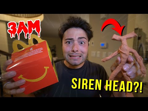 DO NOT ORDER SIREN HEAD HAPPY MEAL FROM MCDONALDS AT 3 AM!! (IT'S ALIVE!!)