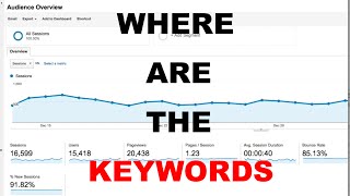 Google Analytics Keywords Not Showing  | Where to Find Keywords in Google Analytics New Update