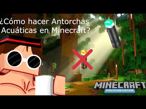 HOW TO MAKE AQUATIC TORCHES?  MINECRAFT EDUCATION EDITION