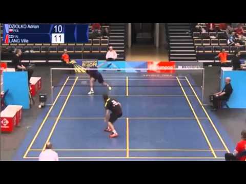 Dziolko (POL) vs. Lang (FIN) 2016 Finnish Open Men's Singles Badminton Full Game