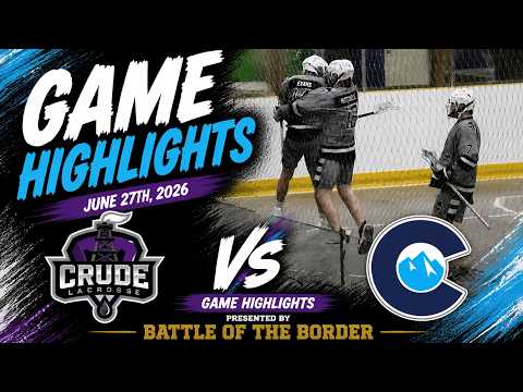 Crude Lacrosse vs Calgary Chill Highlights | RMLL Junior B Tier 1 | 2026