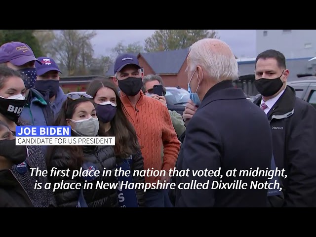 ‘With the Grace of God:’ Biden signs childhood home wall on election day