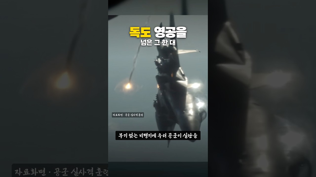 러시아 A-50과 독도 영공 경고사격