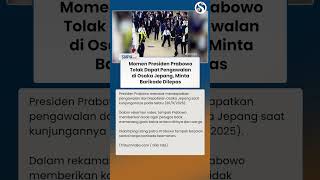 MOMEN TAK BIASA! Prabowo TOLAK Dapat Pengawalan di Osaka Jepang, Minta Barikade Aparat Dilepas