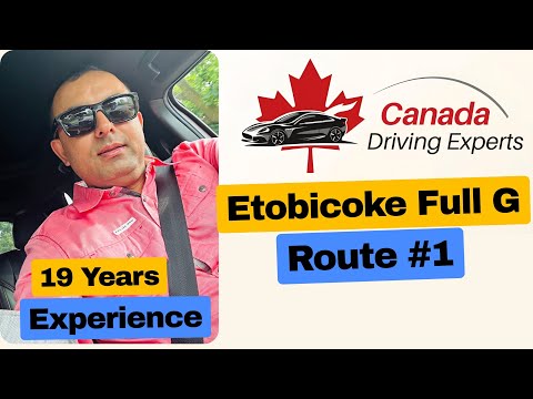Etobicoke Full G Road Test Route #1 2025