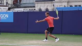 Richard Gasquet... FOREHAND in Slow Motion (BACK and FRONT view)