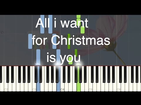 Mariah Carey - All i want for Christmas is you - Medium piano tuto