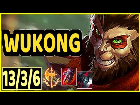 WUKONG VS SEJUANI - 13/3/6 KDA JUNGLE GAMEPLAY CHALLENGER I