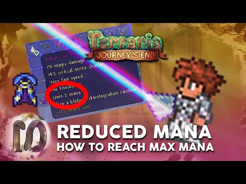 Terraria 1.4 Journey's End - Lowest Mana Consumption/ Reduced Mana Usage / INFINITE LAST PRISM