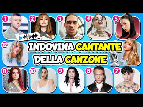 Indovina il Cantante della Canzone 🎤🎵 Quiz Cantanti Italiani