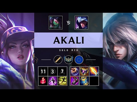 Akali Mid vs Talon - EUW Challenger Patch 25.11