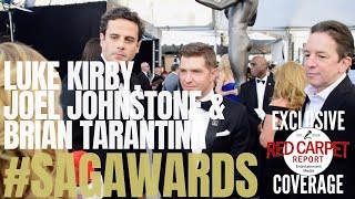Luke Kirby, Joel Johnstone & Brian Tarantina #MrsMaisel interviewed at 25th #SAGAwards Silver Carpet video