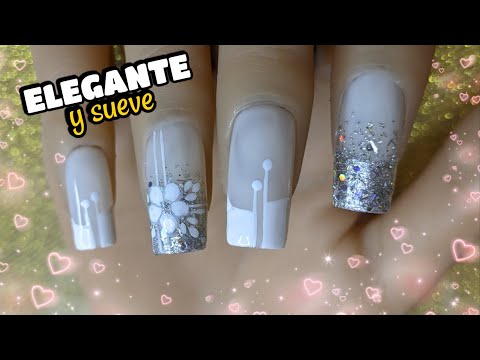 DECORACIÓN DE UÑAS PARA NOVIA, FIESTA, MATRIMONIO | ELEGANTE Y DELICADO ♥ NailArt By Andy