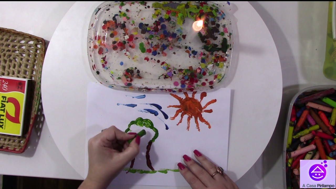 Arteterapia, aula prática de desenho com fogo.