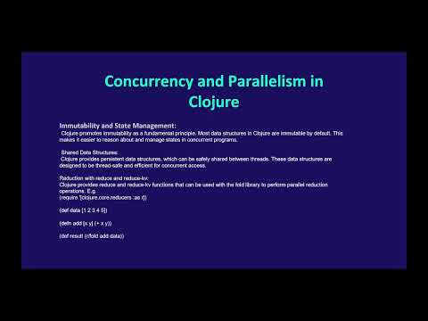 Clojure programming (A dive into concurrency and functional programming)