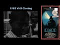 Fail Safe 1982 VHS Closing
