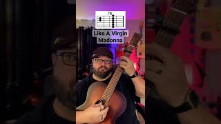 Like A Virgin by Madonna Guitar Tutorial Lesson! #guitar #shorts #youtubeshorts #music #guitarra