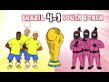 BRAZIL vs SOUTH KOREA! 4-1 (World Cup 2022 Cartoon Goals Highlights Richarlison Neymar Paqueta)