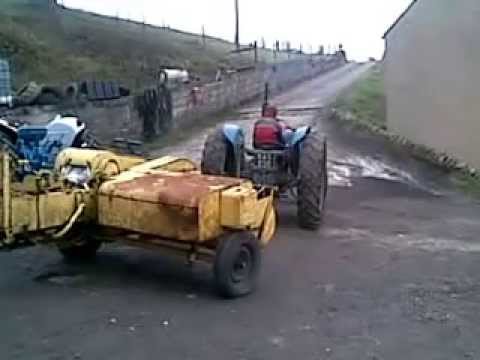 Fordson Major with bamford BL 30 baler