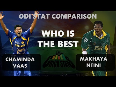 Chaminda Vass vs Makhaya Ntini ODI stats comparison - SL Legend & SA Legend ODI stats compare