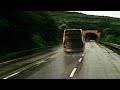 SRS TRAVEL S JALORE BANGALORE VOLVO B11R CRUISING IN MUMBAI PUNE EXPRESSWAY