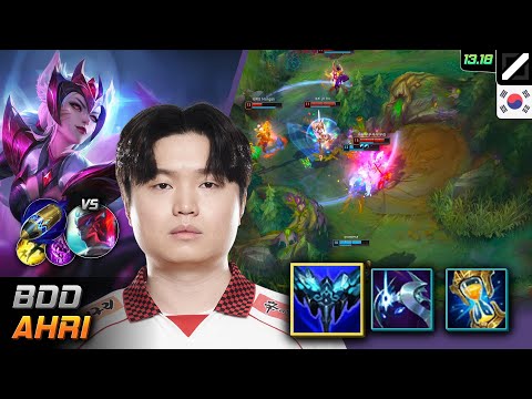 Bdd Ahri Mid Build Everfrost First Strike - LOL KR GrandMaster Patch 13.18