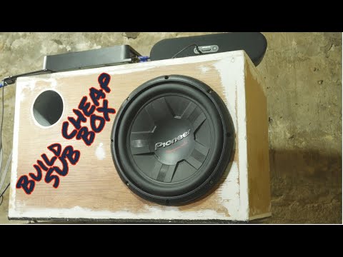 How to EASILY make a ported subwoofer box - CHEAP