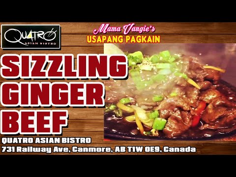 Quatro Asian Bistro's - Sizzling Ginger Beef