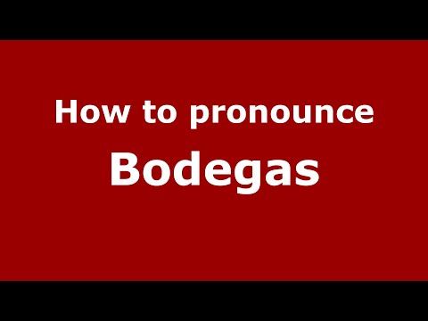 How to pronounce Bodegas (Mexico/Mexican Spanish) - PronounceNames.com