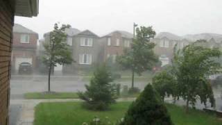 preview picture of video 'Tornado storm cell passing thought Maple in Vaughan Ontario'