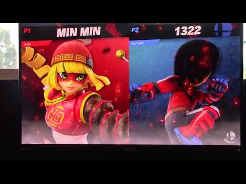 Justice (Min Min) vs. FireThePyro (Mii Brawler) - Winners Round 3 - Random Encounters #1