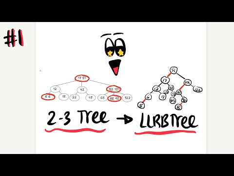 From 2-3 Tree To Red Black Tree 1/3| Data Structures 112 RU