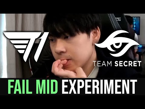T1 vs Secret - FAIL MID Experiments on The International 2022