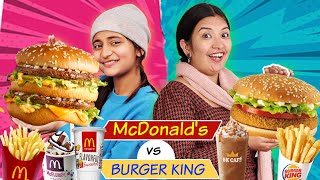 McDonalds Vs Burger King Challenge With Anantya  C