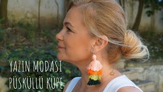 Püskül nasıl yapılır Püskülden küpe