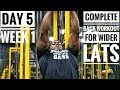 Complete Back Workout For Wider Lats | Day 5 - Week 1