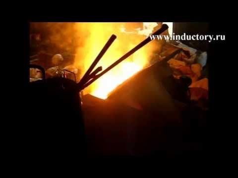 Индукционная тиристорная печь с загрузкой 500кг