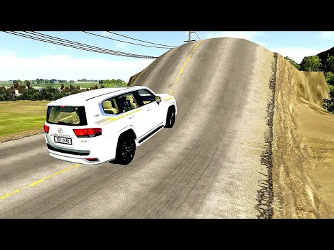 Cars vs Giant Bumps #4-BeamNG Drive